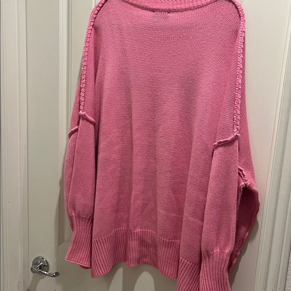 Dressed in LALA Pink Smiley Face Sweater - Picture 8 of 8